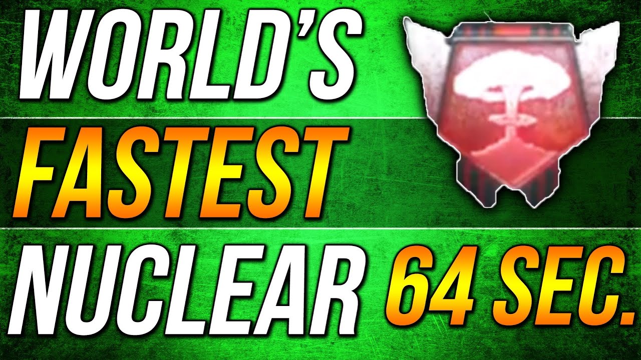 NEW WORLDS FASTEST NUCLEAR 64 SECONDS! (BLACK OPS 2 - SCAR-H SOLO)