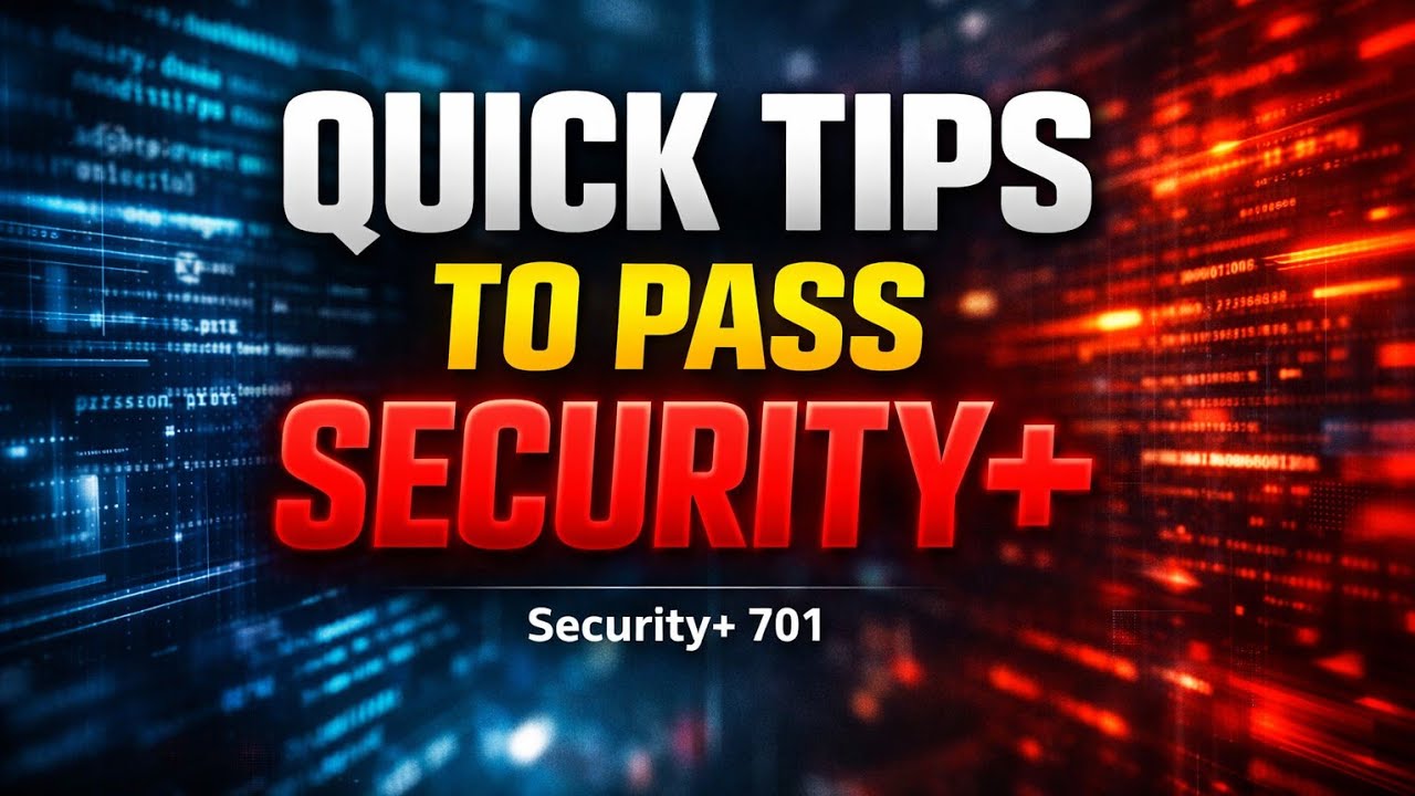 Quick Tips to Pass Security+