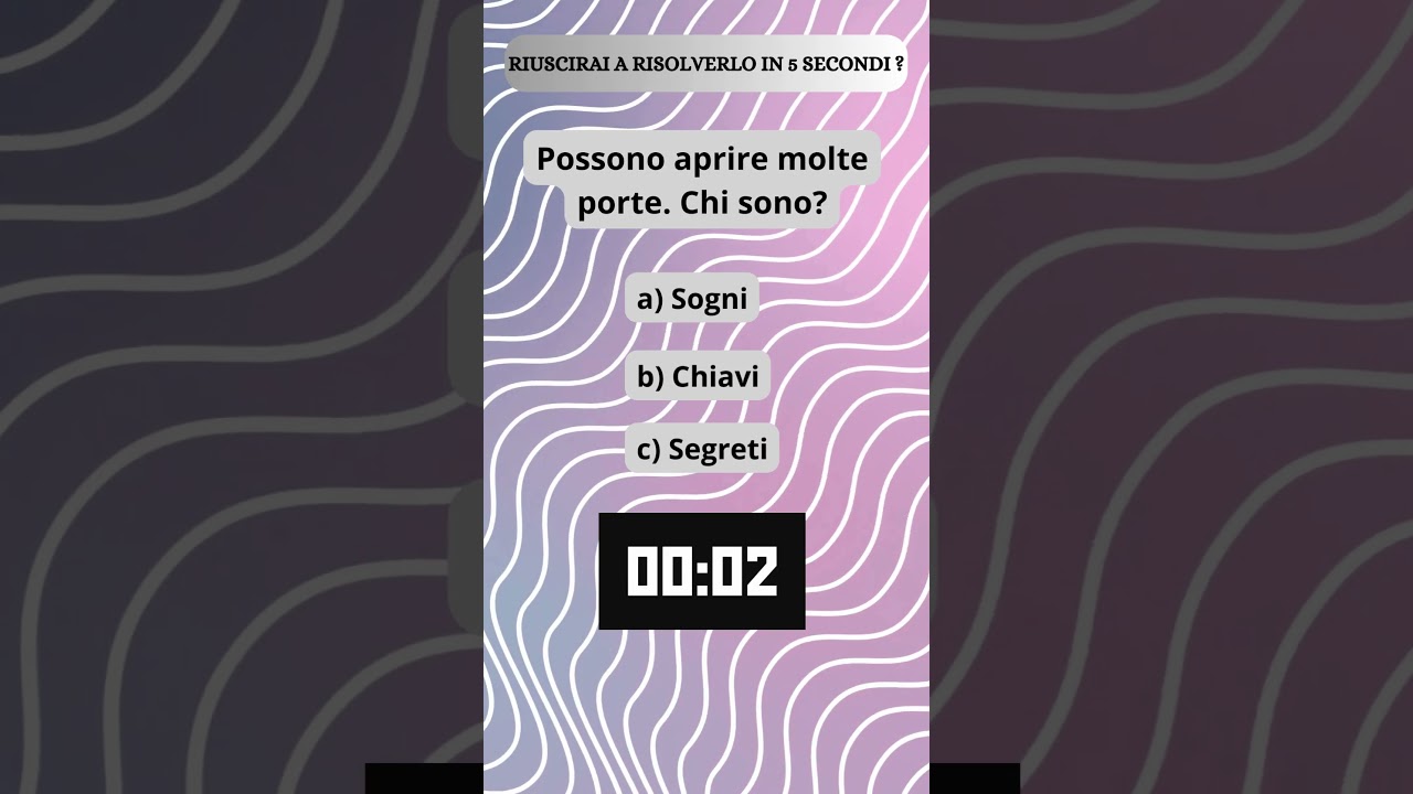 Un Enigma Coinvolgente da Risolvere