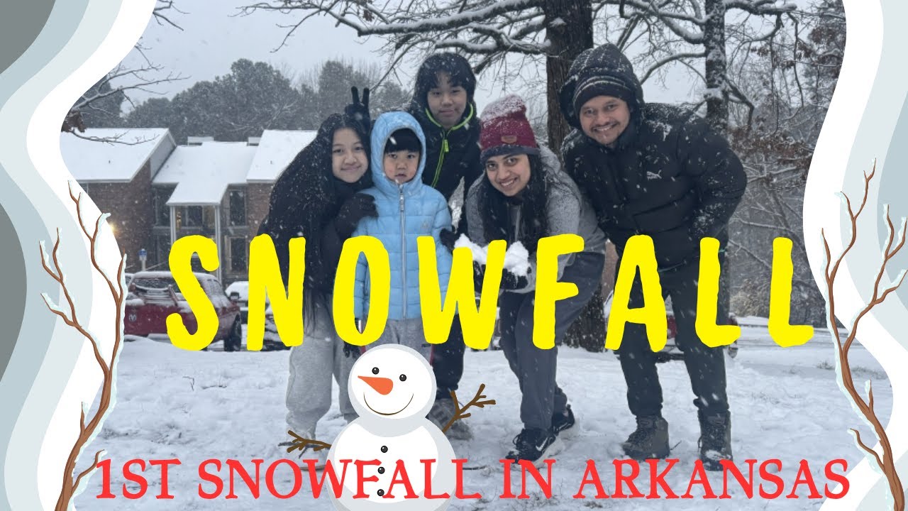 1st Snowfall experience in Arkansas!!!!!!!!!!!!!!!!!!