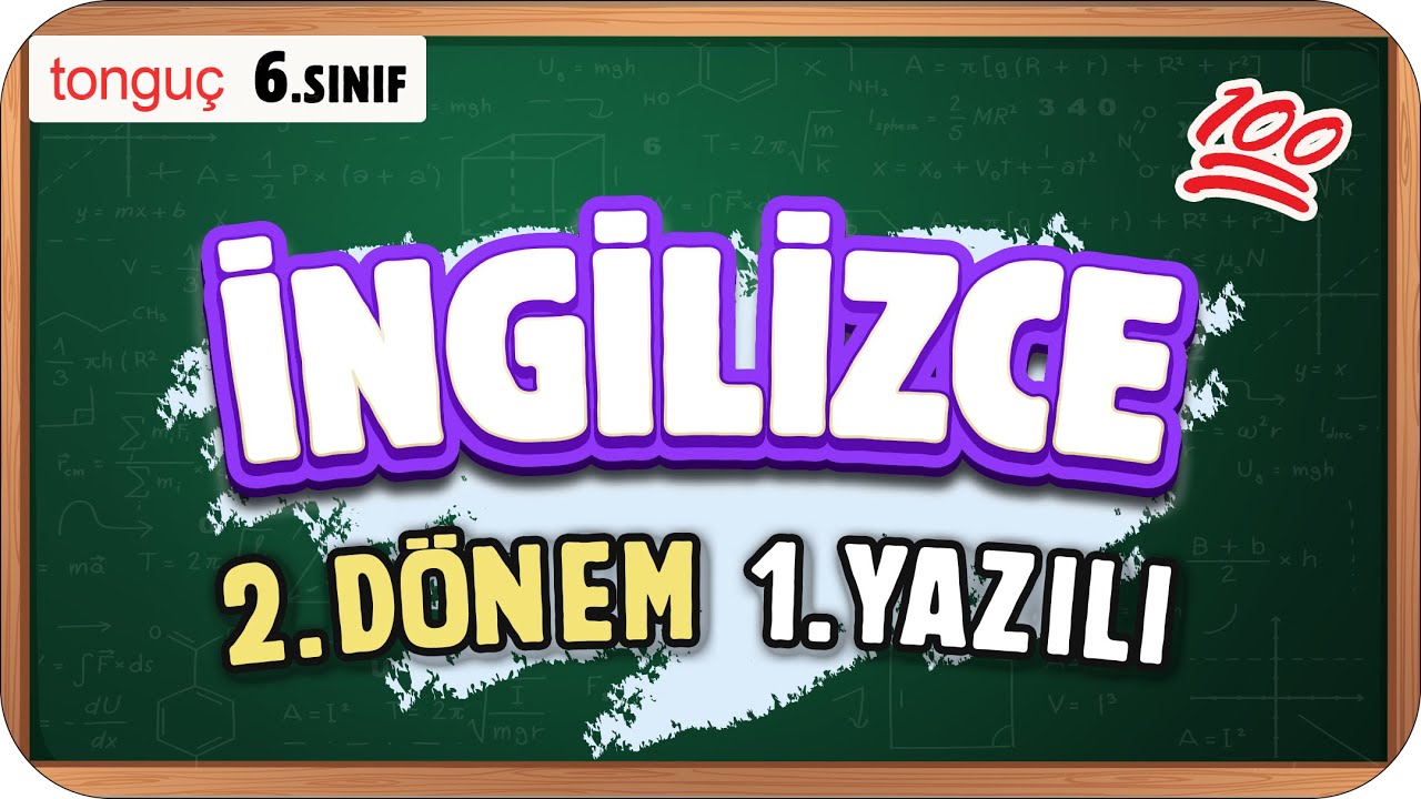 6.Sınıf İngilizce 2.Dönem 1.Yazılıya Hazırlık 📑 #2025