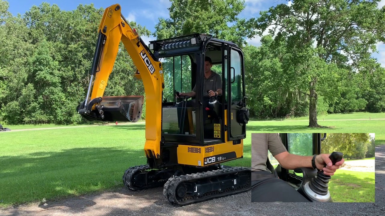 КАК: Функции ISO/SAE мини-экскаватора JCB
