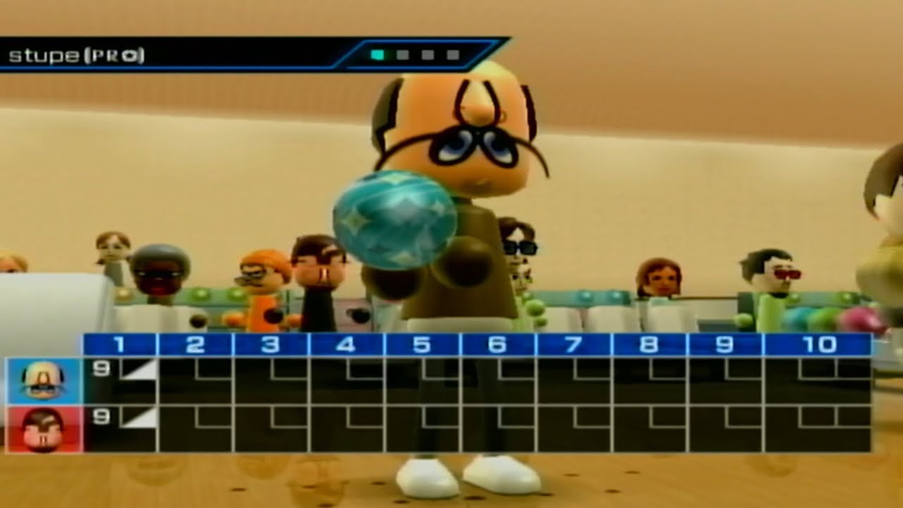 Stupe vs Eeeeeeeeww in Wii Bowling