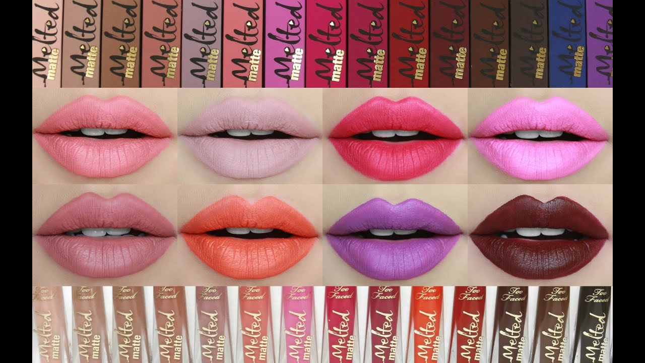 Too Faced Melted Matte Lipstick | Swatches & Review