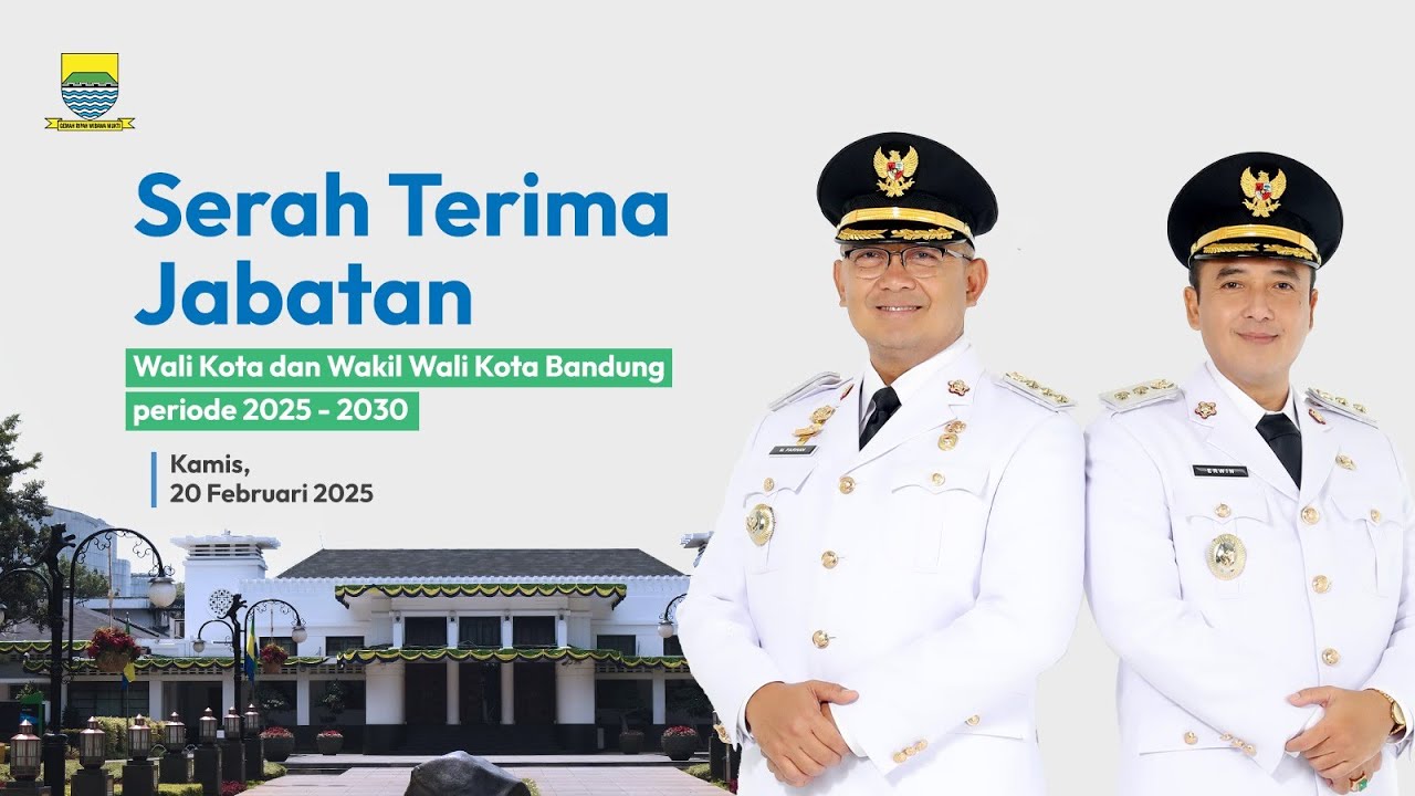 LIVE - Serah Terima Jabatan Wali Kota Bandung dan Wakil Wali Kota Bandung Periode 2025 - 2030