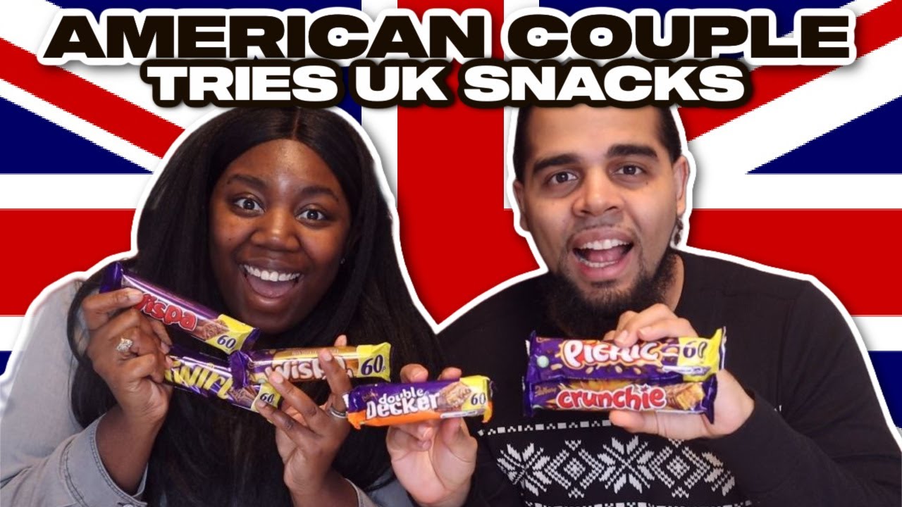 Americans Try British Snacks for the VERY First Time! | British Snack Taste Test