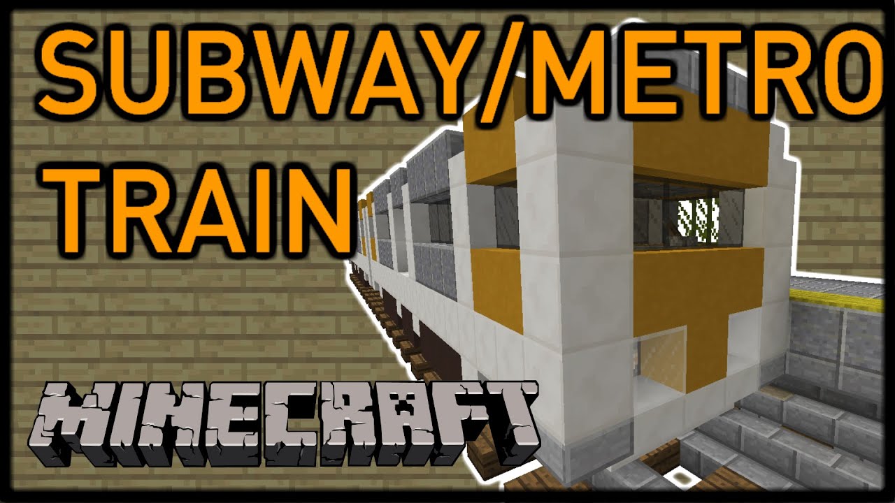 [Vanilla Minecraft] Moving SUBWAY/METRO TRAIN!