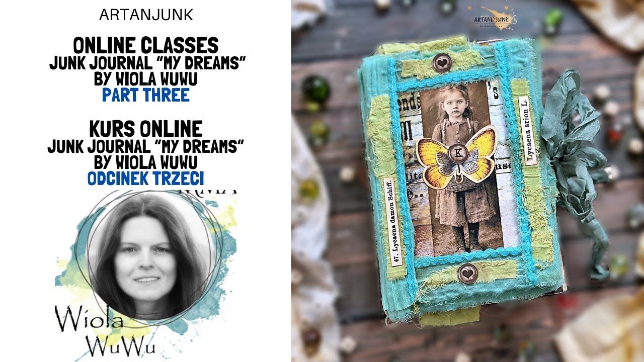 [3] Online Classes Junk Journal My Dreams/Tutorial Junk Journal My Dreams