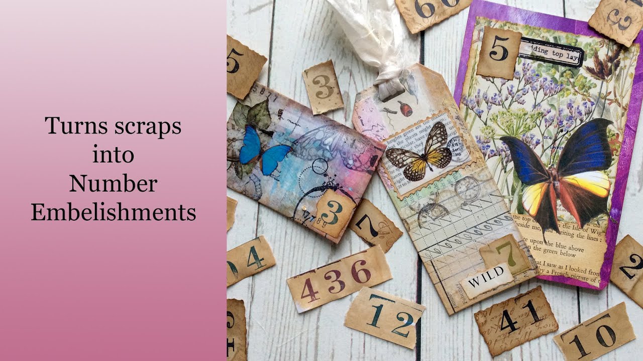 How to easily create Number Embellishments for Ephemera