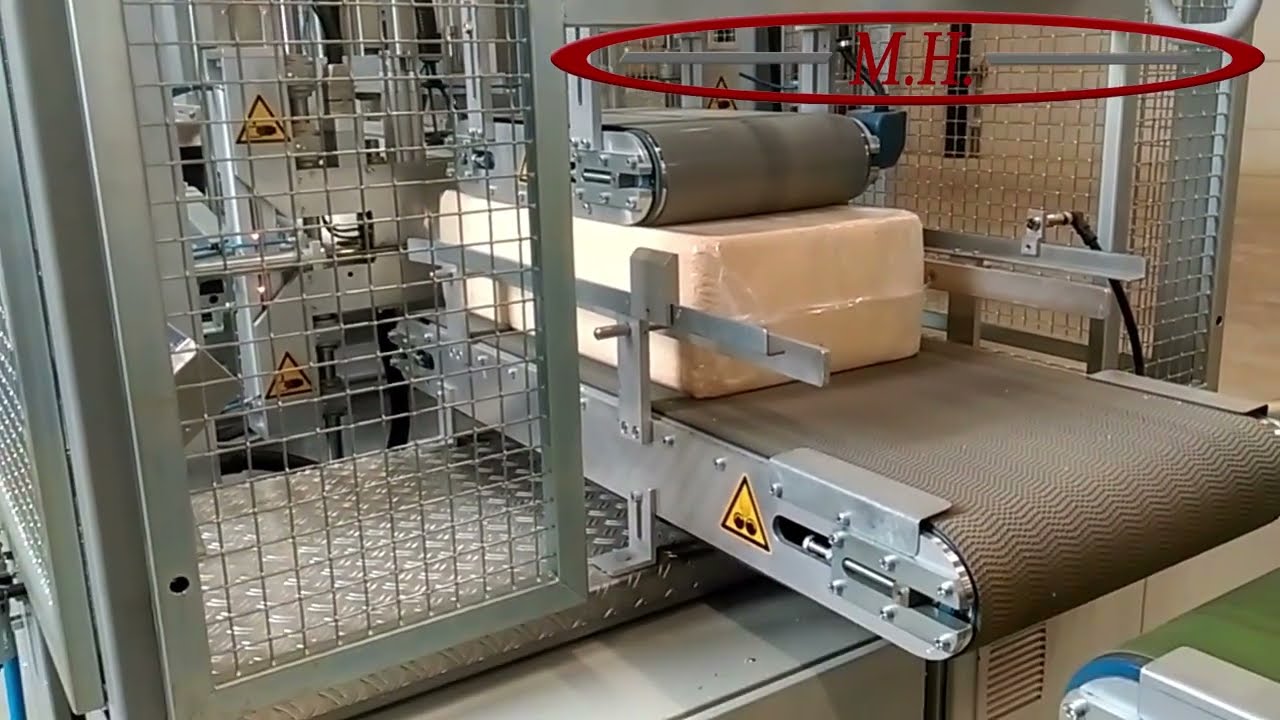 Wood shaving baler in production