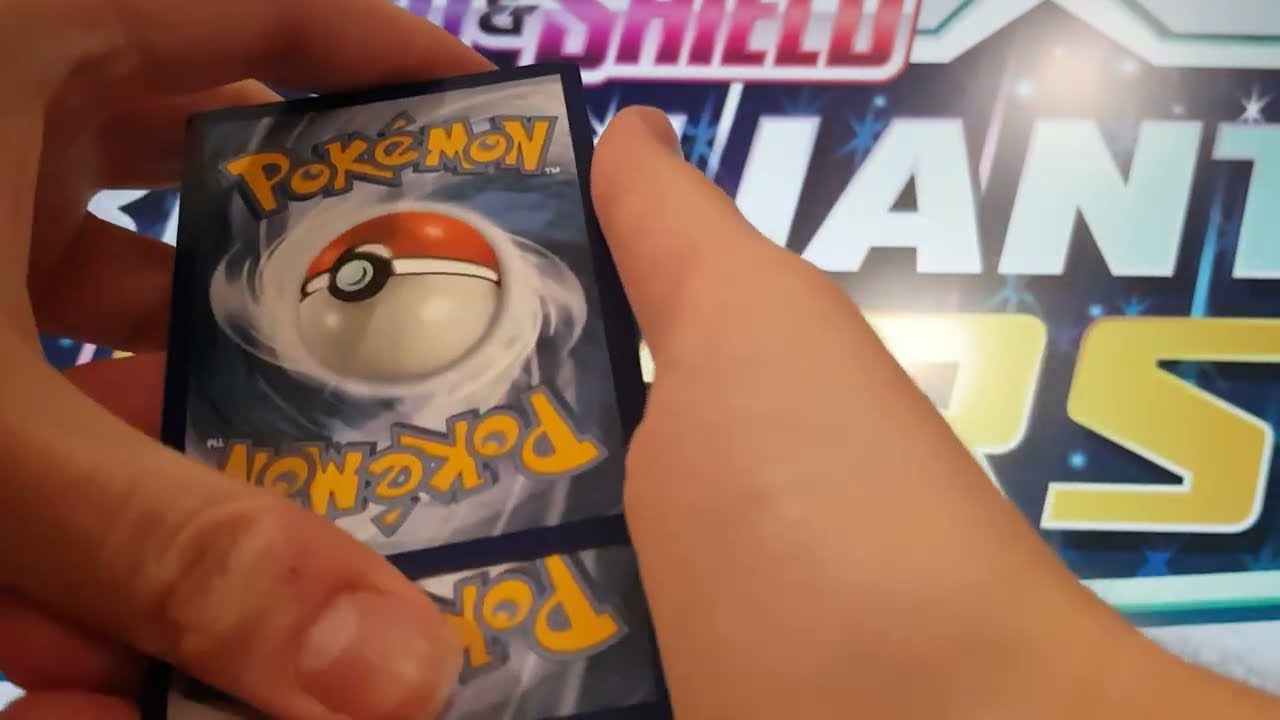 Pulling Charizard V - 17/172 Ultra Rare Brilliant Stars Pokemon TCG