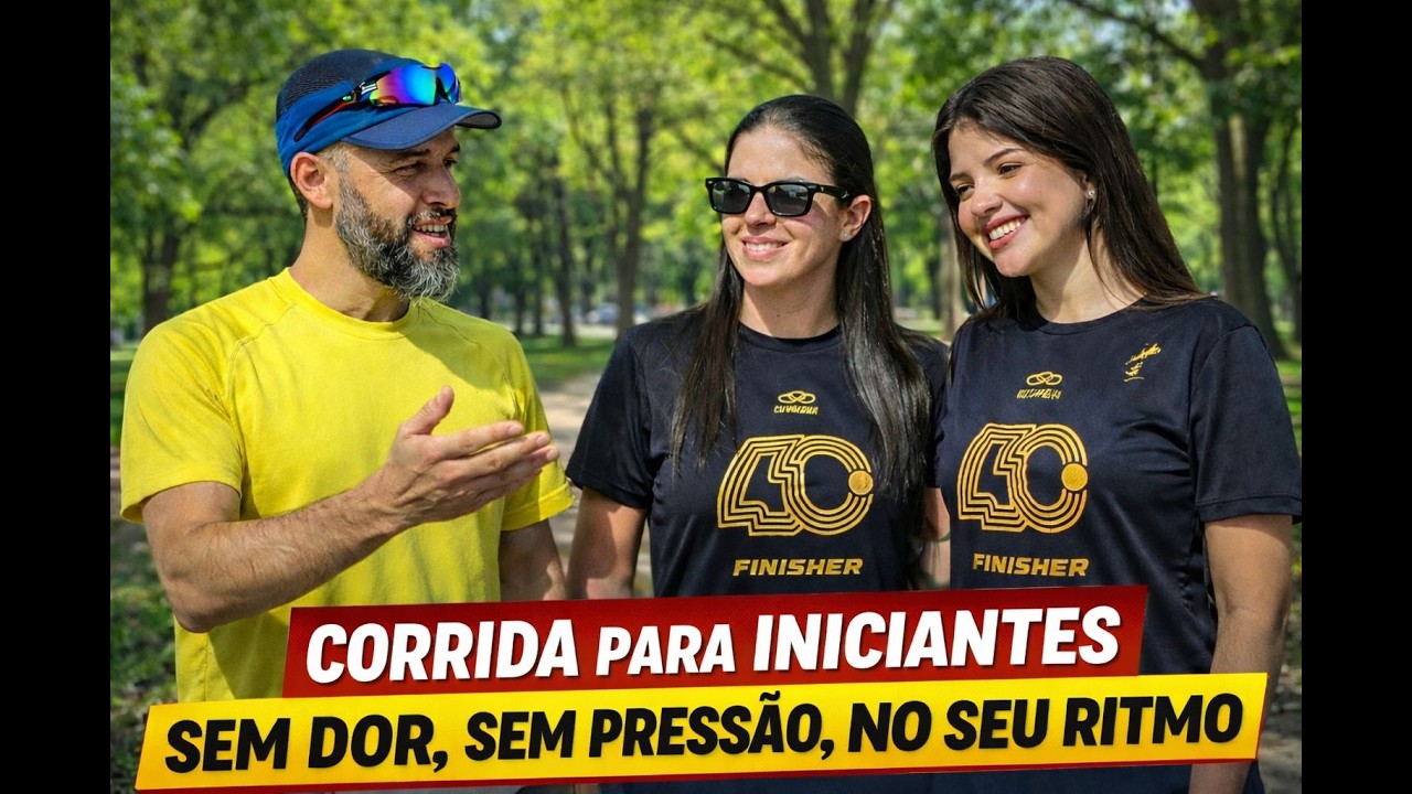 CORRIDA PARA INICIANTES, SEM DOR, SEM PRESSÃO E NO SEU RITMO