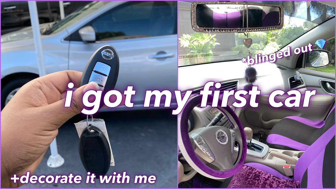 I GOT MY FIRST CAR AT 17 + DECORATE MY CAR WITH ME 🎉