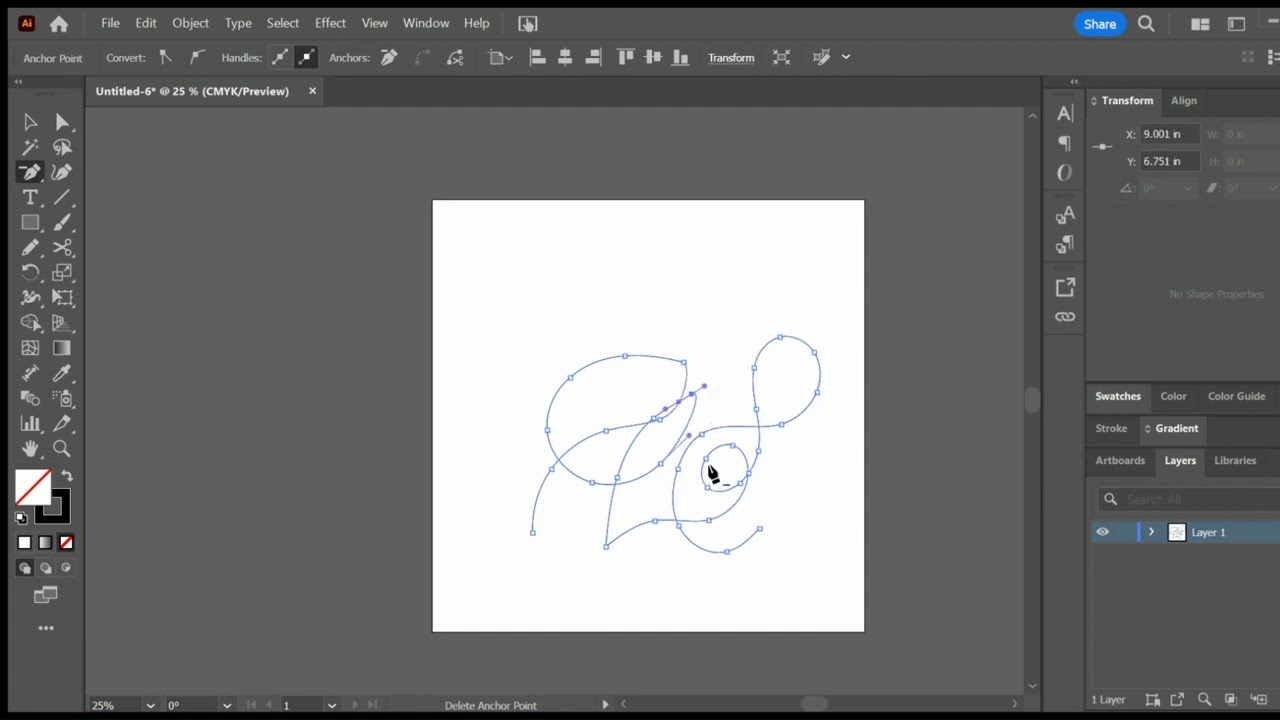 Illustrator tools for digital longarm quilting pantograph design