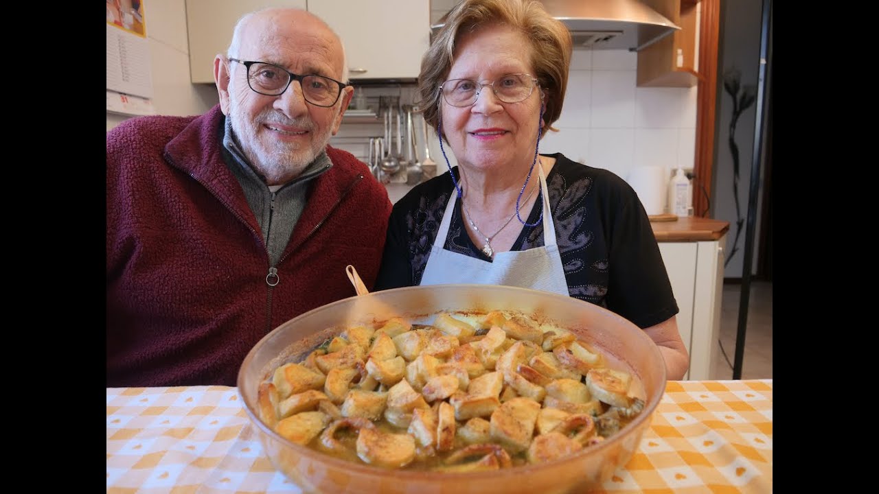SEPPIE CON PATATE E CARCIOFI AL FORNO - RICETTA DELLA NONNA MARIA