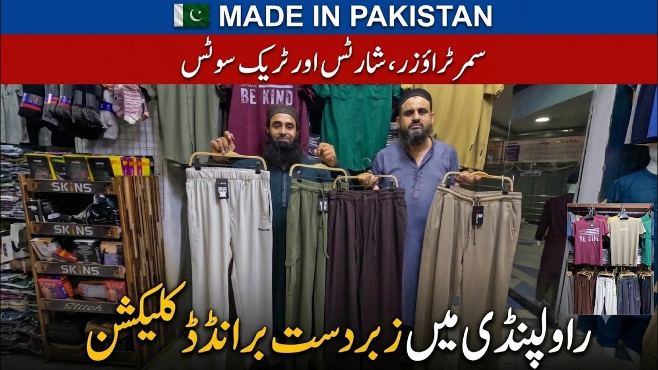 Branded Summer Trousers, Shorts & Track Suits | Made in Pakistan | Rawalpindi Shop