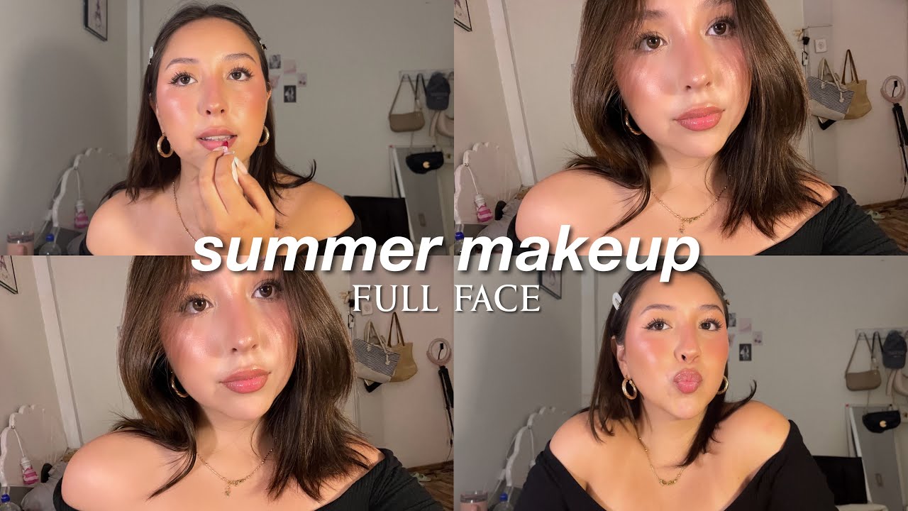 te enseño a hacer un maquillaje de verano glowy💗🪄🌅