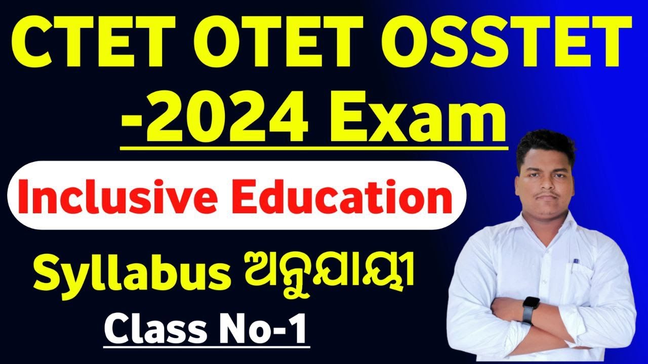 Inclusive education selected mcqs for CTET OTET OSSTET CT BED BHED MED -2024