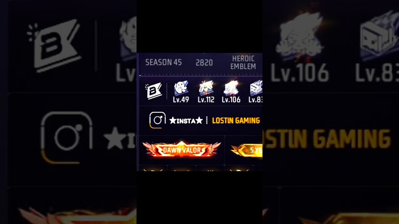 Instagram Logo Bio Code | Free Fire Instagram & YouTube Logo Bio Code Trick #shorts