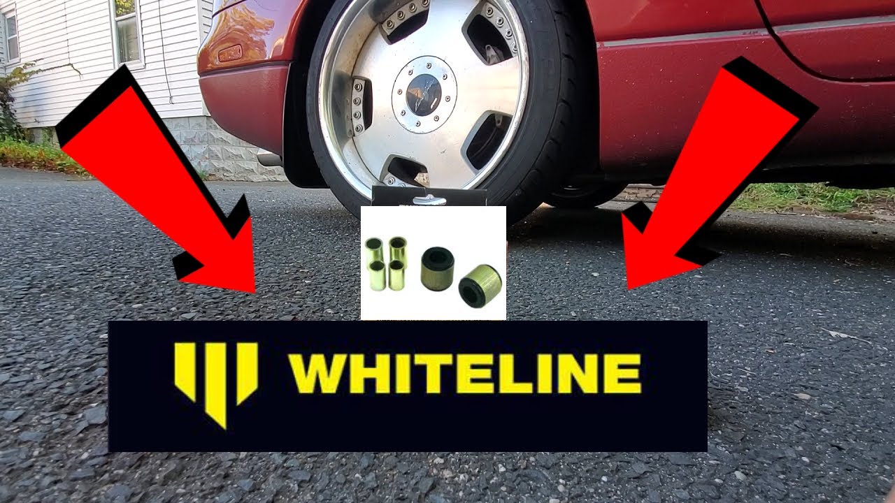 Whiteline Rear Lower Shock Bushing Removal/ Install on A Nissan 300zx!