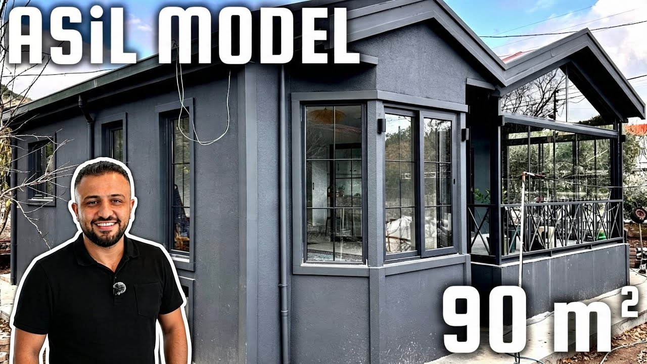 Herşey Dahil Prefabrik Ev Turu Fiyatı - Yalıtımlı Kaliteli Anahtar Teslim (90 m²)