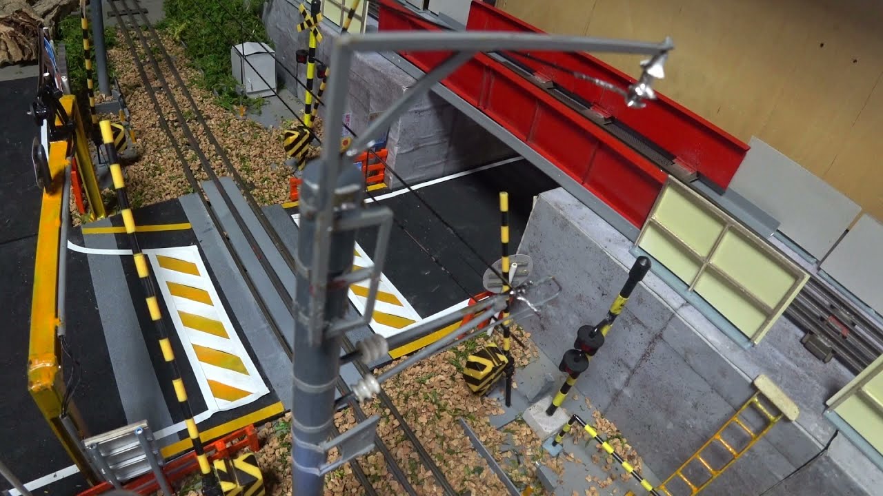 模型踏切　踏切　未使用動画　第１弾　(O-gauge Railroad crossing unreleased movies part 1)