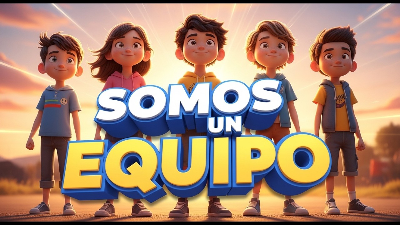 Somos un Equipo 💪 Canción Infantil de Amistad y Trabajo en Equipo para Niños