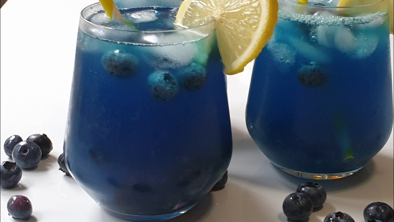 Blueberry Lemonade homemade easy instant drink