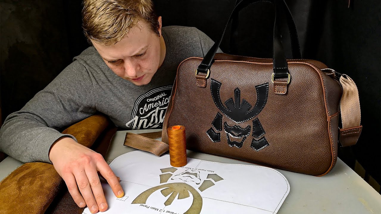 How to make leather bag for sport or gym