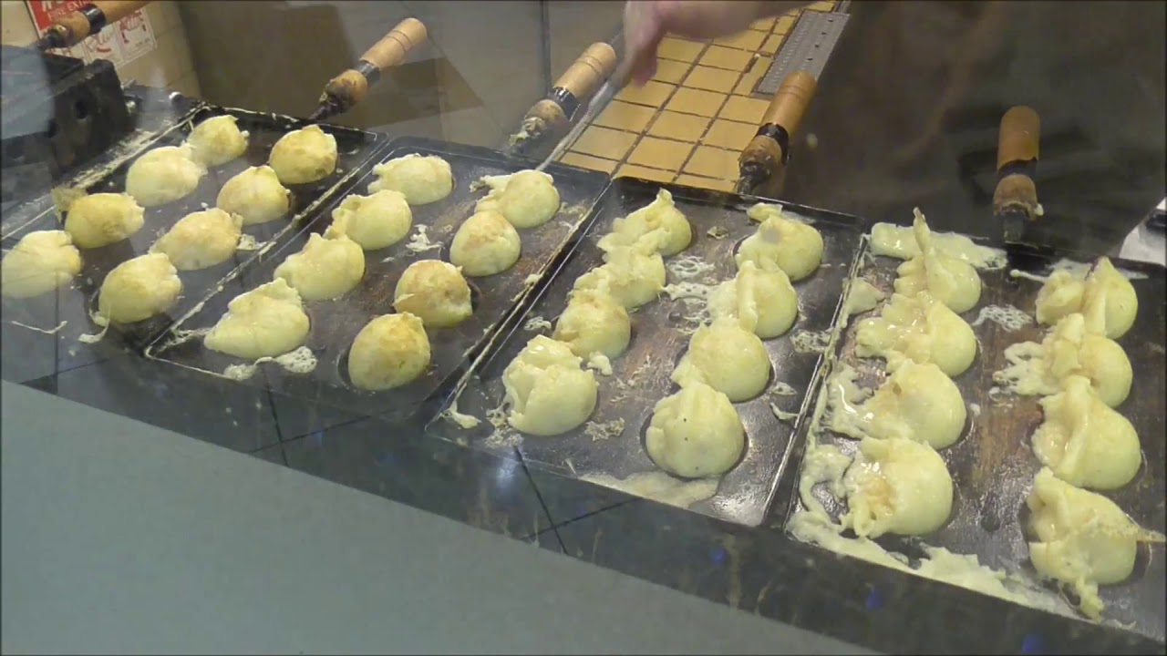大阪の明石焼き　プロが焼く明石焼き（ぶぶ亭）Delicious Akashiyaki of Osaka Umeda　大阪梅田的美味明石烧烤