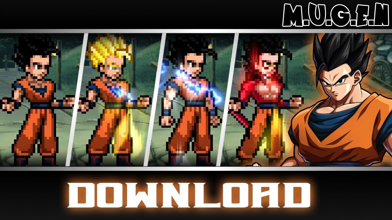 Gohan, SSJ, SSJ2, Mystic, SSJ4 By RafaMugen