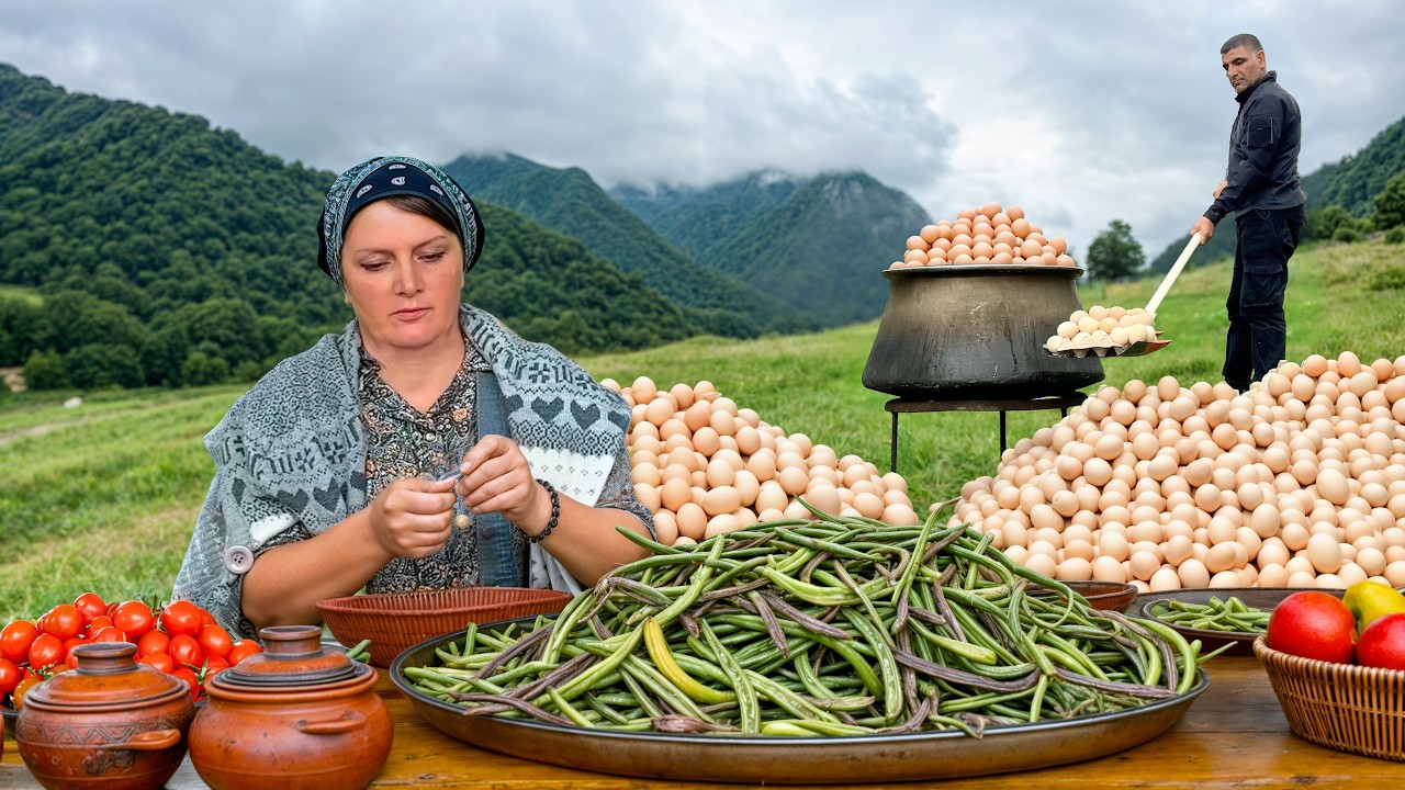 How to Make Pickled Eggs, Kefir Okroshka & Chicken Doner – Traditional Village Cooking