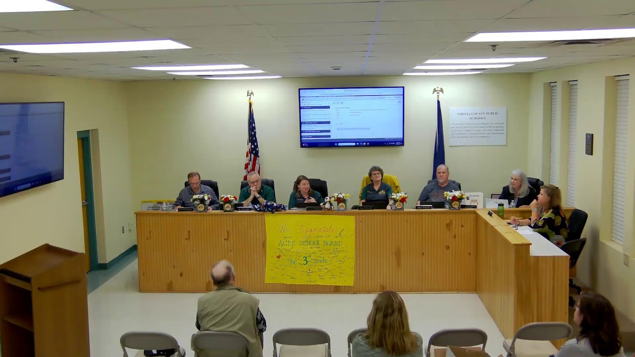 Amelia County Public School Board Meeting 3/9/26