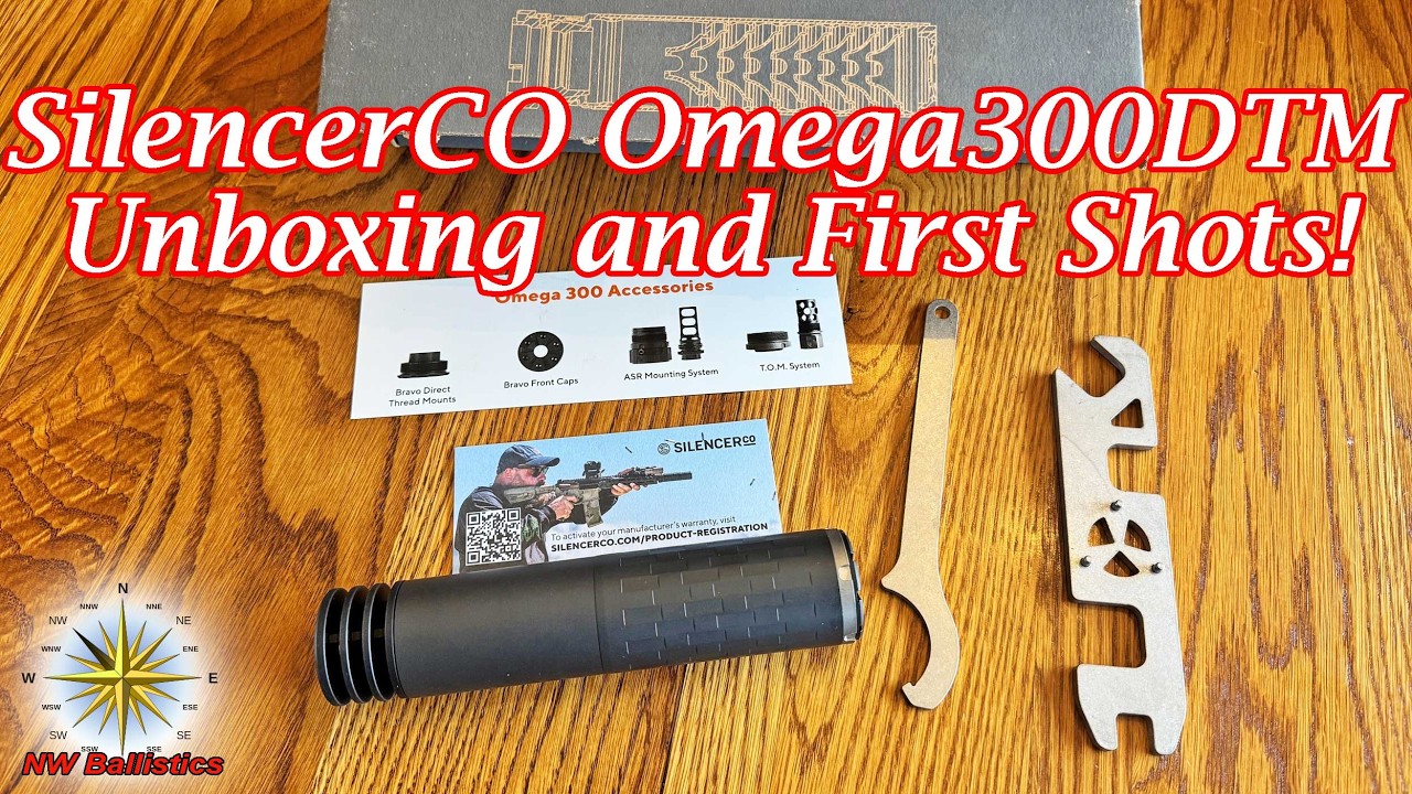 SilencerCo Omega 300 DTM Unboxing and First shots! @SilencerCo @SilencerShop
