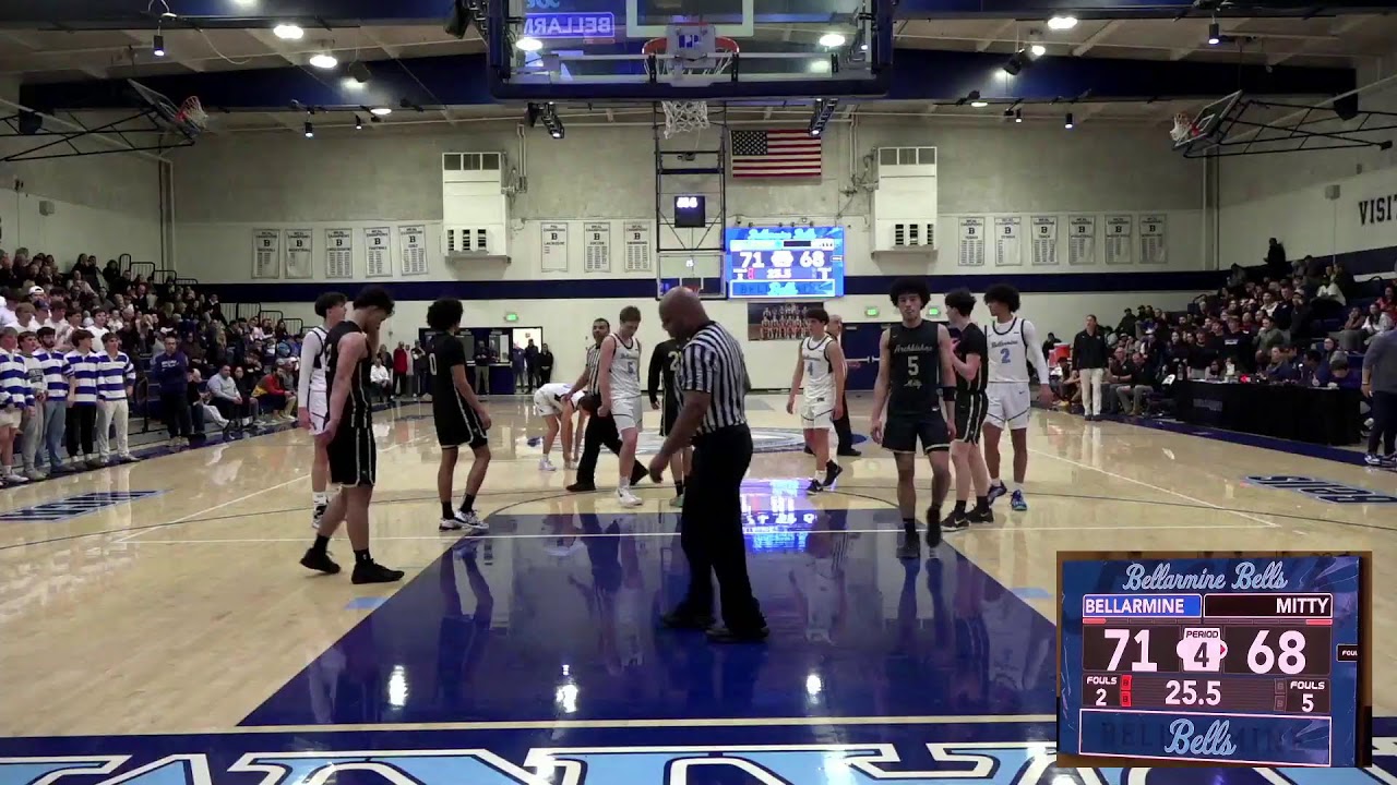 Varsity Basketball: Archbishop Mitty at Bellarmine Bells 7:30PM (2/4/2025)