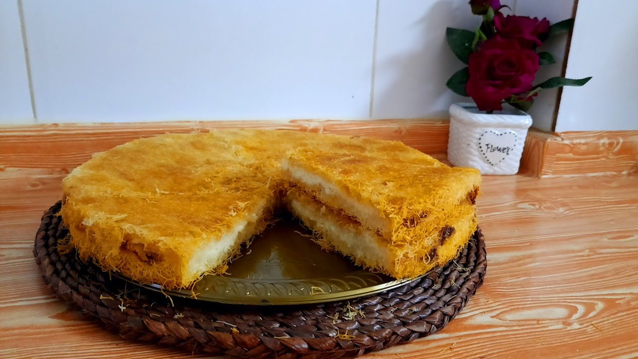 كنافة بالقشطة🌿 مع كل تفاصيل نجاحها بطعم وبمذاق ولااروع من هيك