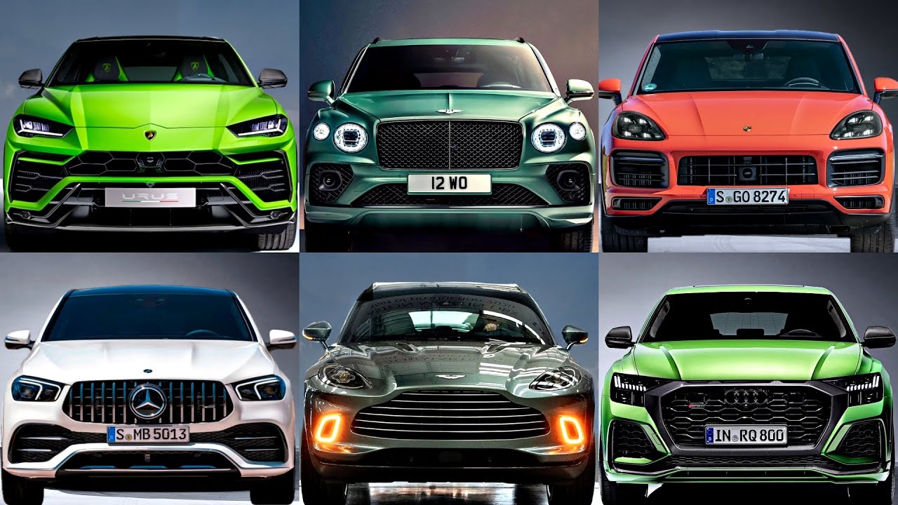 Top 10 Ultra Super Sport Luxury SUVs (2021) bentley bentayga, cayenne, mercedes gle coupe, rsq8, x6m