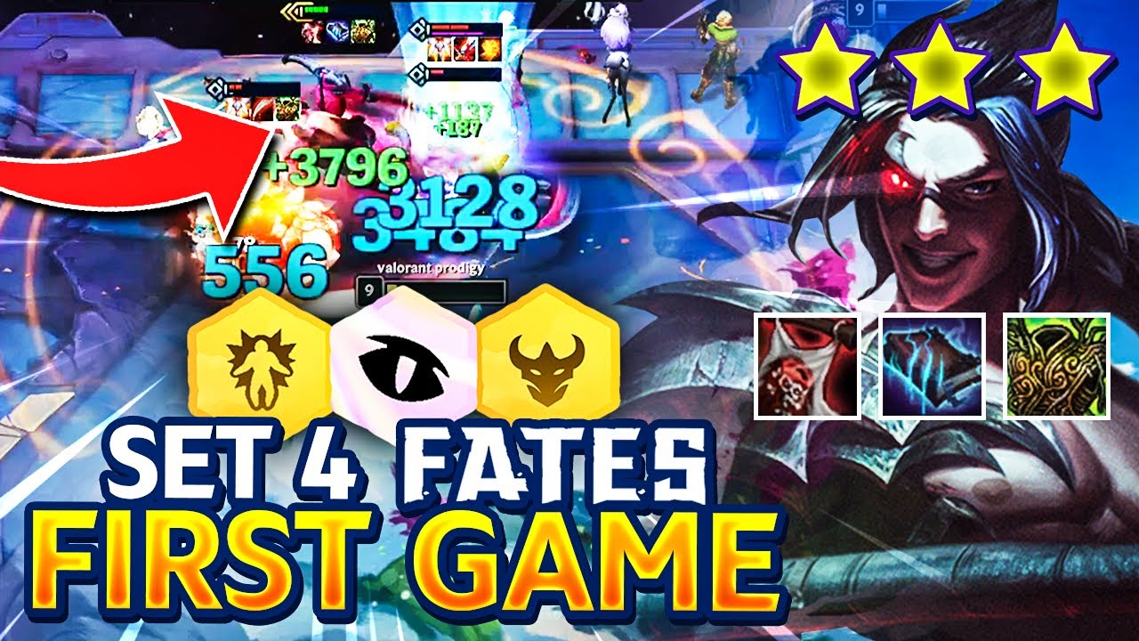 UNKILLABLE! 3 STAR LEGENDARY IN MY FIRST SET 4 GAME! | TFT | TEAMFIGHT TACTICS FATES!