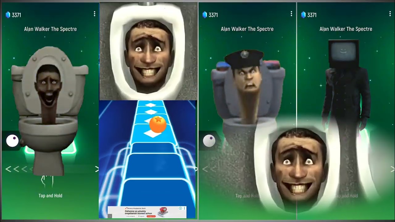 Skibidi toilet's mega battle coffin dance 