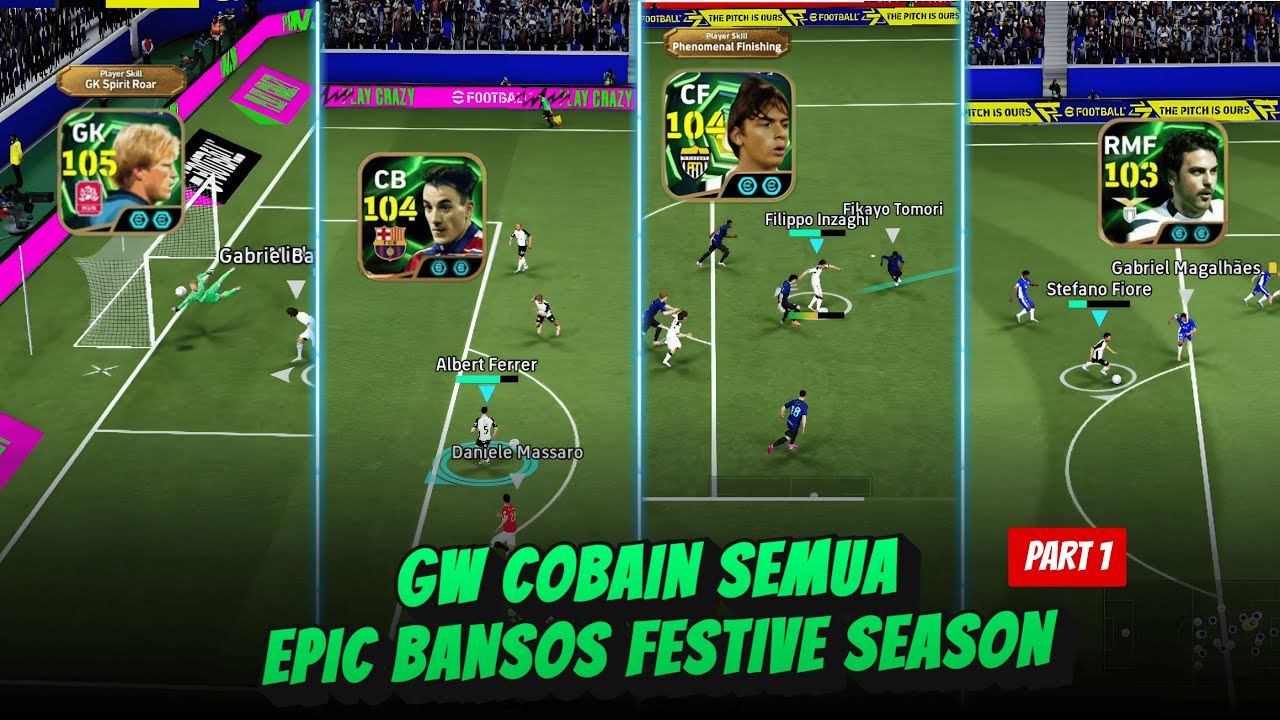 MANA YANG BENERAN ENAK? GUA COBAIN SEMUA GAMEPLAY EPIC BANSOS 🔥 O. KAHN, FERRER, INZAGHI, FIORE
