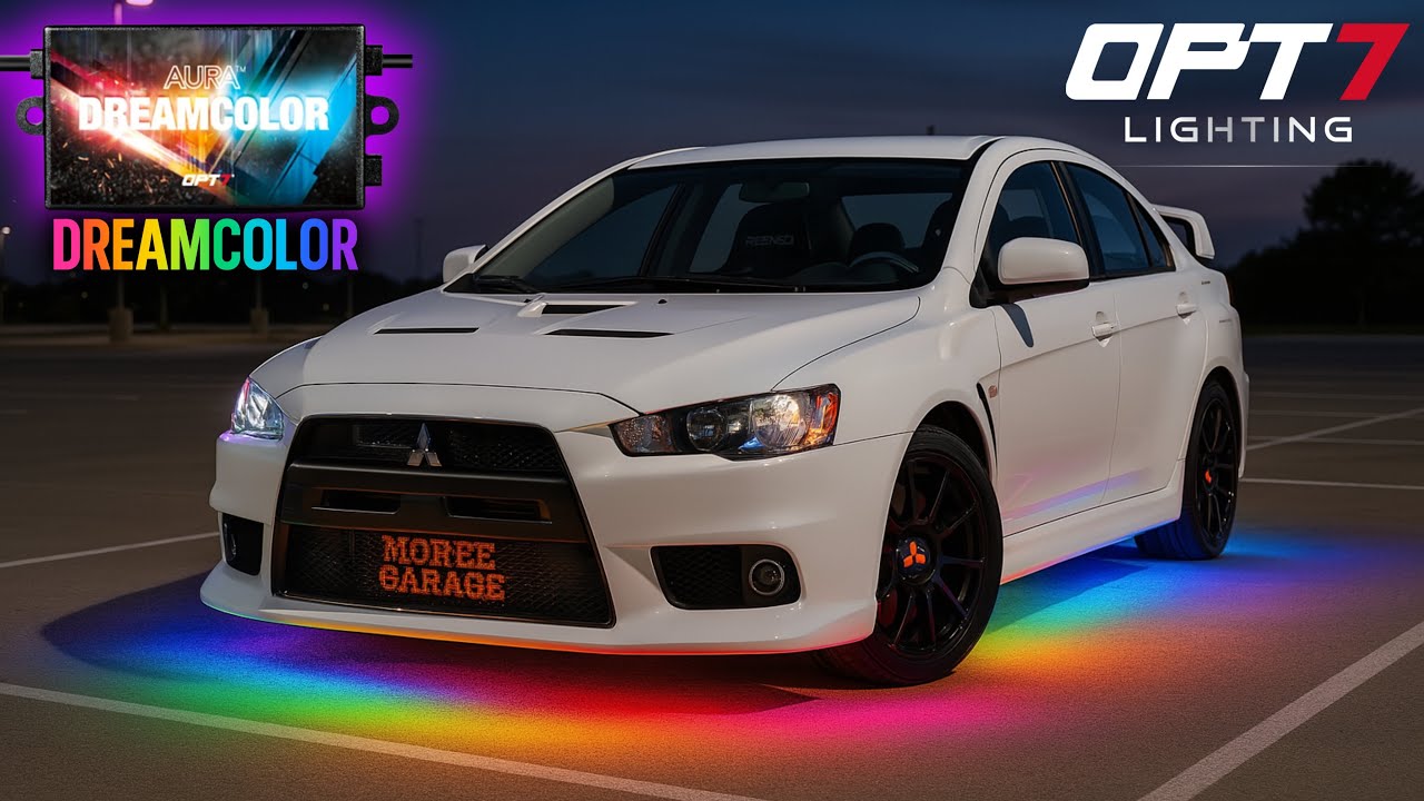 Evo X - OPT7 DreamColor Underglow Lights Install