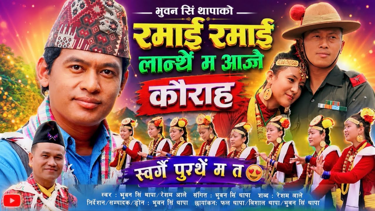 कौरा गीत / Ramai Ramai / Sorgai Pugthe / Bhuwan Singh Thapa / New Kaura Song / Kauda Song Dance