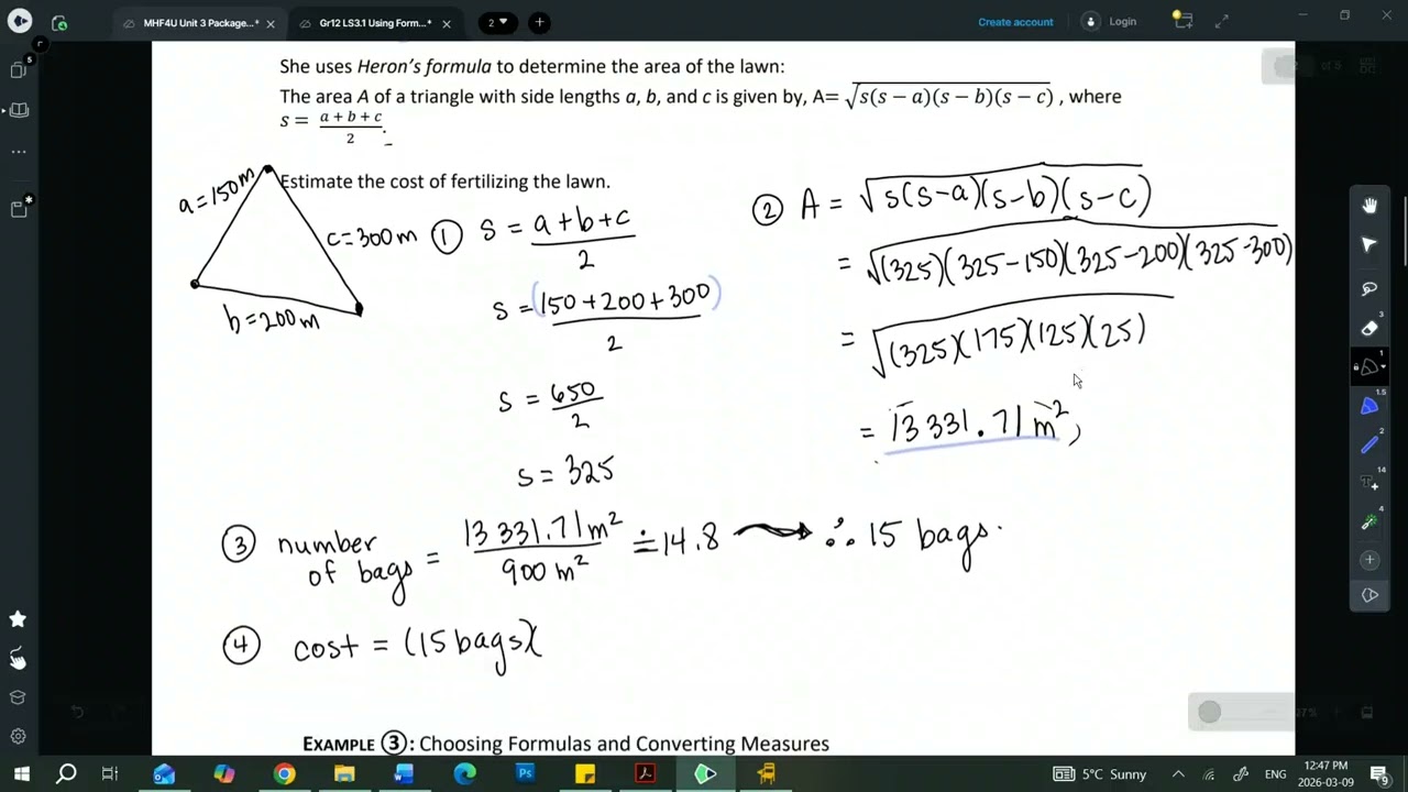 Using Formulas to Solve Problems