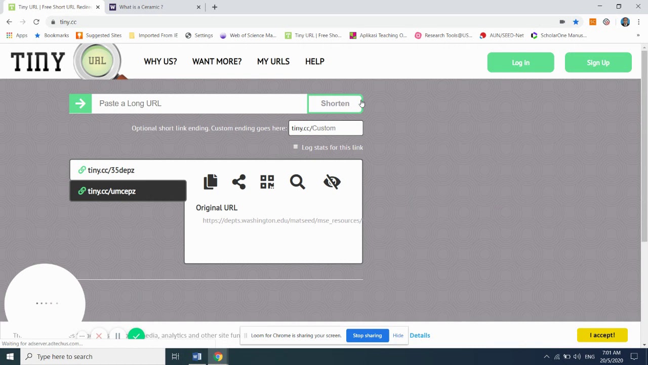 How to shorten URL Website Link using 