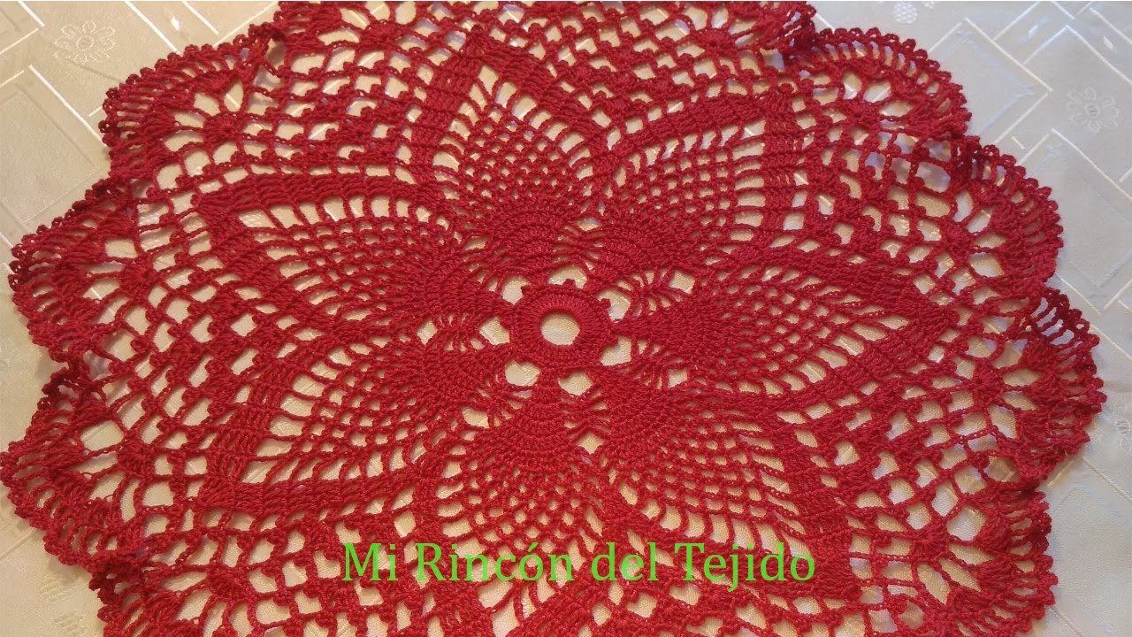 Centro de Mesa Flor de 7 Petalos a Crochet (Ganchillo) tutorial paso a paso. Parte 3 de 3.
