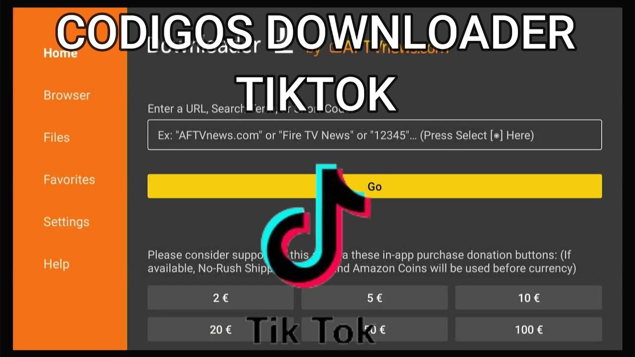 MEJORES CODIGOS DOWNLOADER, CODIGO TIKTOK PARA FIRE TV STICK Y ANDROID TV.