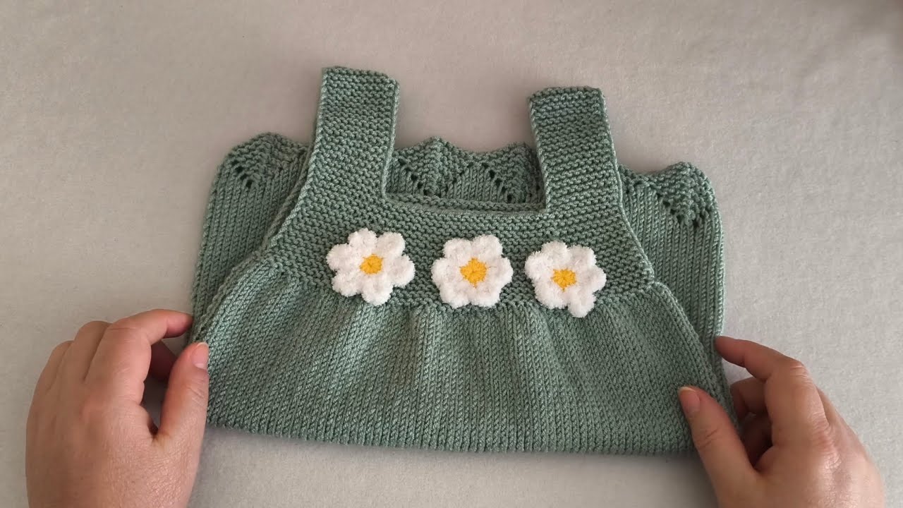 &Ccedil;ok Kolay 1 Yaş Elbise Yapımı✅Very easy 1 year old dress