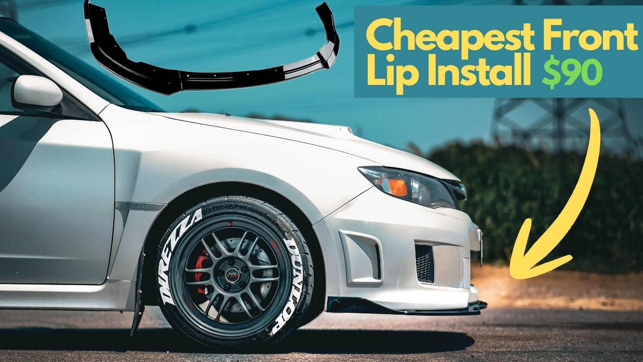 3-PIECE FRONT LIP | 2008-14 SUBARU WRX STI | watch this video before you buy! Front lip install.