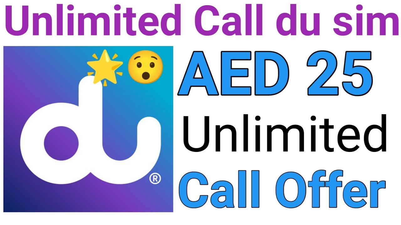 How can I activate unlimited call in DU?