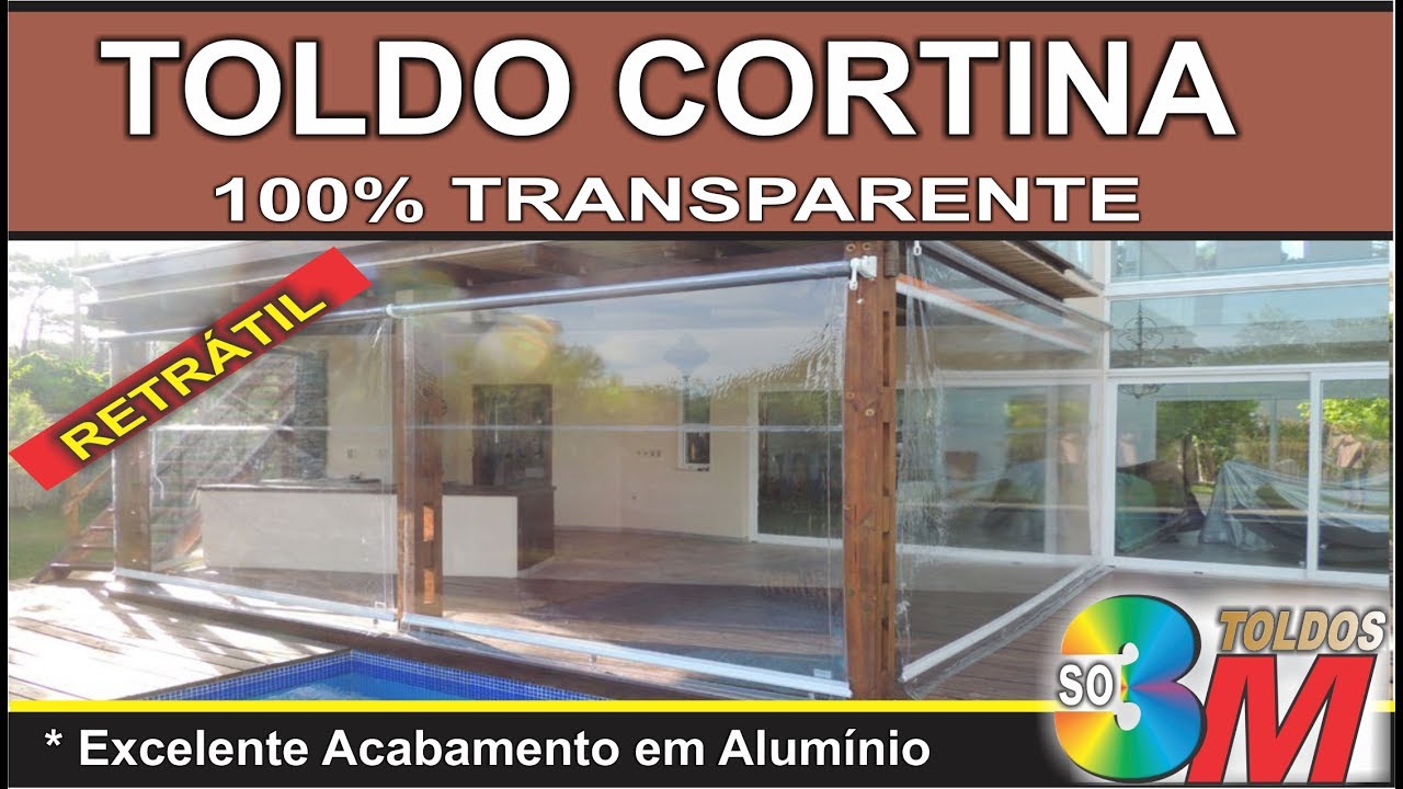 Toldo Cortina Retrátil Transparente